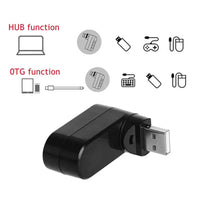 4-in-1 Rotating USB Hub