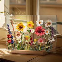 Painted Colorful Flower Pattern Decor