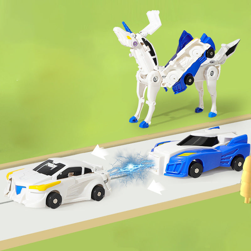 Transform car toys into magical flying horses and unicomns!