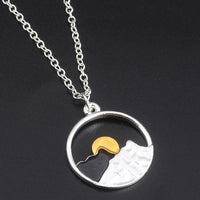 Sunrise and Sunset Couple Necklace