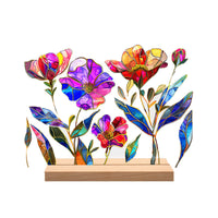 Painted Colorful Flower Pattern Decor
