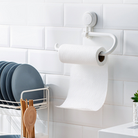 No‑Drill Suction Toilet Paper Holder