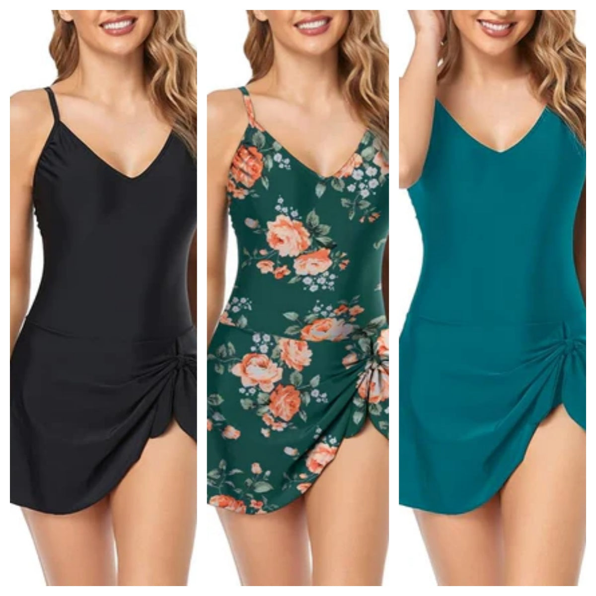 🌸Limited Sale 50% Off🩱Women's Tummy Control Slim Fit Plus Size One Piece Swimsuit