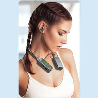 Neckband Digital Display Bluetooth Headset