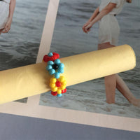 Beaded Flower Stretch Ring