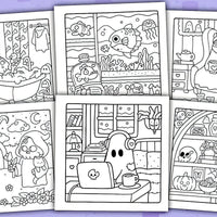 Spooky Cutie: Coloring Book for Adults and Teens