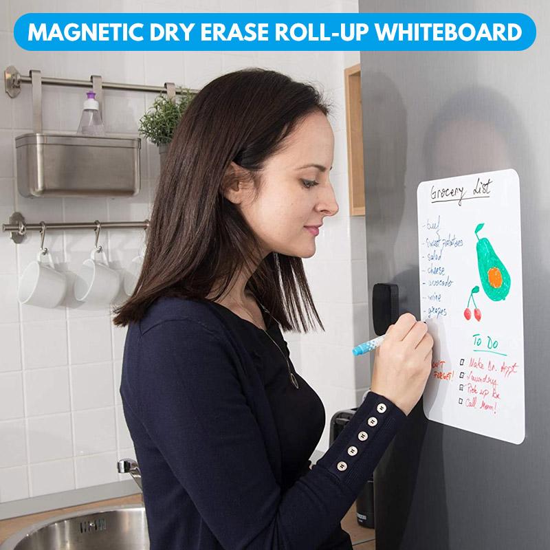 Magnetic Dry Erase Roll-Up Whiteboard