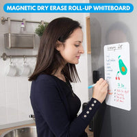 Magnetic Dry Erase Roll-Up Whiteboard