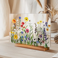 Painted Colorful Flower Pattern Decor