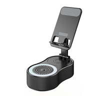 360° Adjustable Phone Stand with Built-in Bluetooth Speaker