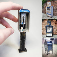 Miniature American Payphone Ornament