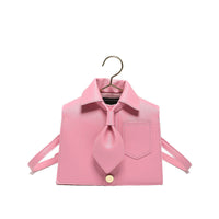 Women's Plain Color Shirt Design Crossbody Bag