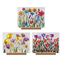 Painted Colorful Flower Pattern Decor