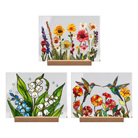 Painted Colorful Flower Pattern Decor