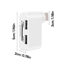 4-in-1 Rotating USB Hub