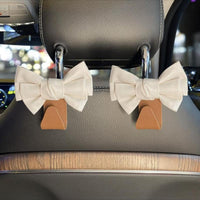 Bowknot Design Car Seat Back Hooks