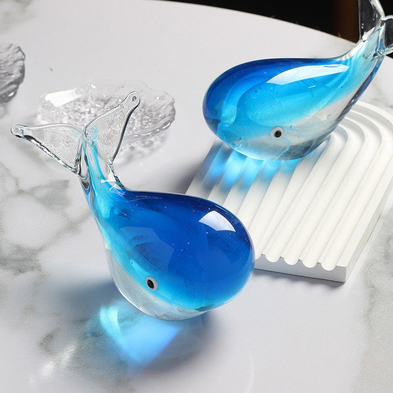 Fascinating Luminous Whale Glass Crafts