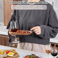 Appetizer Plate with Wine Glass Holder