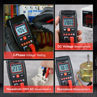 🔧⚡️ Smart Anti-Burn Multimeter! 4000-Count Auto-Ranging, Palm-Sized Zero-Fail Measurement Tool ✨