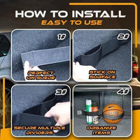 Car Trunk Fixing Belt Storage Tapes(4 Pcs)