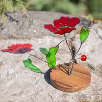 Colorful flower ornaments