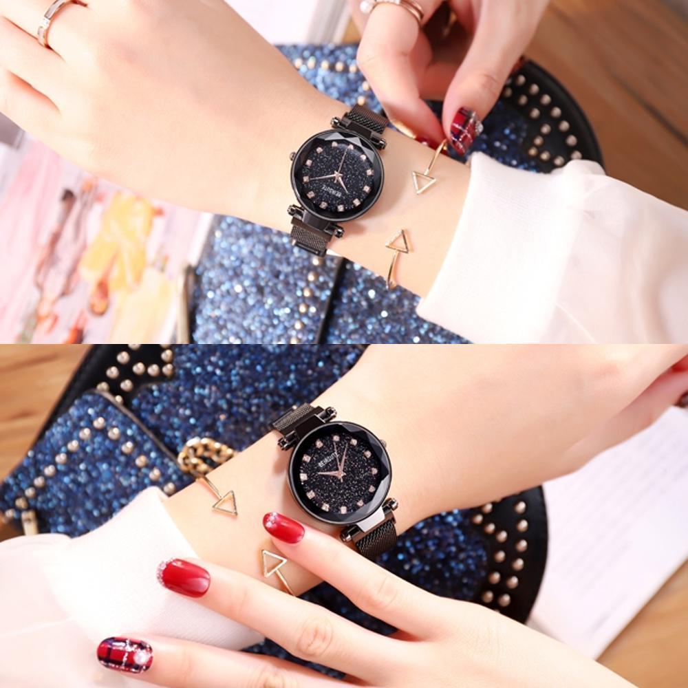 Waterproof Starry Sky Girl Wristwatch