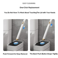 Wall-Mounted Toilet Brush Set