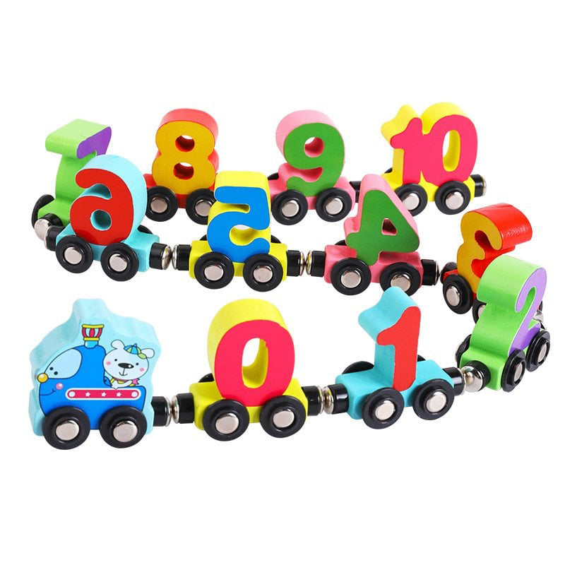 🚆Wooden Digital Train Toy