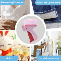 Mini Label Gun with Storage Box - Compact Design, Fine Needle Set, Contains More Than 2000 Labels, Suitable for Clothing and Fabric Labels