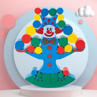 Wooden Clown Balancing Blocks