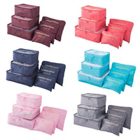 6 Pieces of Portable Luggage Packing Cubes