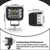 Dual Side Shooter Dual Color Strobe Cree Pods