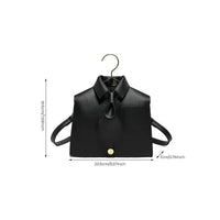 Women's Plain Color Shirt Design Crossbody Bag