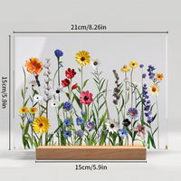 Painted Colorful Flower Pattern Decor
