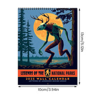 2025 Wall Calendar: National Parks Legends