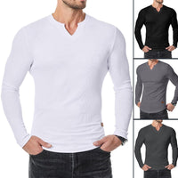 Men's Slim Fit V-Neck Longline Muscle Shirt