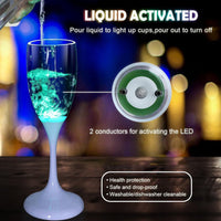 LED Lighted Champagne Glass