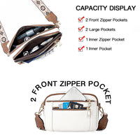 Colorful Straps Crossbody Leather Bags & Purse