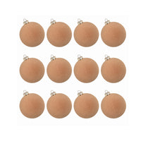 Velvet Christmas Ornaments. 12 pcs