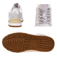 Solid Color Crystal Sparkle Sneakers