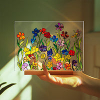Painted Colorful Flower Pattern Decor