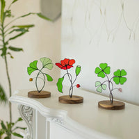 Colorful flower ornaments