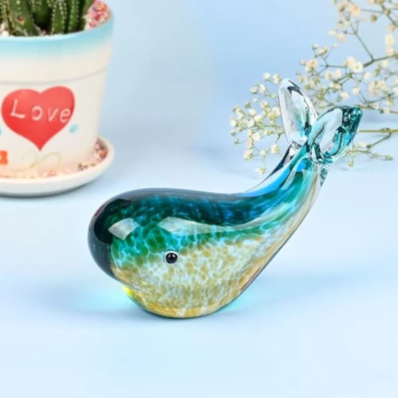 Fascinating Luminous Whale Glass Crafts