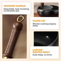 🍳Uncoated Thick Iron Pot