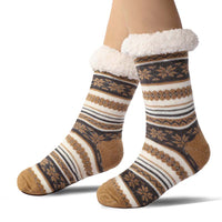 Snowflake Ultra-thick Cashmere Slipper Home Socks