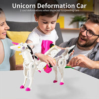 Transform car toys into magical flying horses and unicomns!