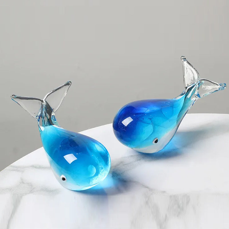 Fascinating Luminous Whale Glass Crafts