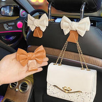 Bowknot Design Car Seat Back Hooks