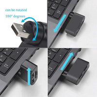 4-in-1 Rotating USB Hub