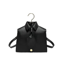 Women's Plain Color Shirt Design Crossbody Bag